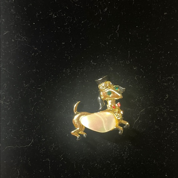 Estate Jewelry - Vintage? Possibly Haunted Kind of Creepy Dog Brooch